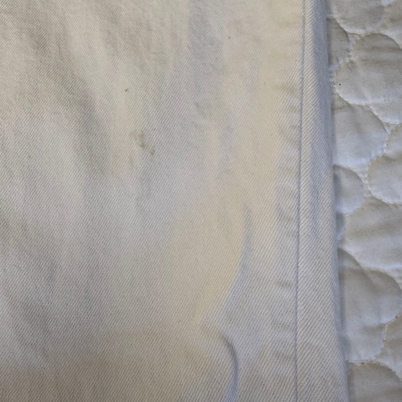 Agolde 90's Pinch Waist High Rise Straight Jeans in White Size 25 - Picture 9 of 11